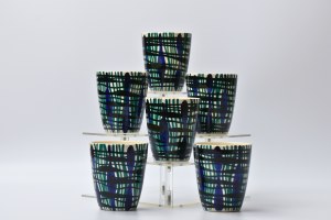 Jan SOWIŃSKI (1911-1990), Zestaw 6 kubków do wina wzór 411 - ZF Włocławek