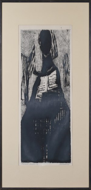 Halina CHROSTOWSKA-PIOTROWICZ (1929-1990), Dziewczyna z książką, 1965