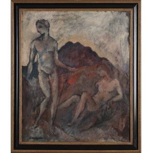 Zygmunt DOBRZYCKI (1896-1970), Kompozycja z dwiema postaciami