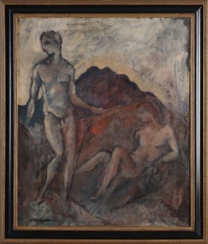 Zygmunt DOBRZYCKI (1896-1970), Kompozycja z dwiema postaciami