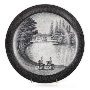 Leszek NOWOSIELSKI (1918-1999), Decorative platter Royal Baths