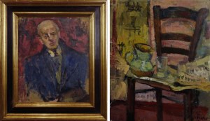 Zygmunt SCHRETER (1886 - 1977), Portret mężczyzny (Autoportret?) (recto) / 