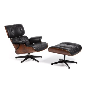 Charles and Ray Eames Vitra, Armchair and footstool
