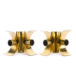 Lower Silesian Porcelany Elektrotechniczna Factory "POLAM - Mysłakowice", Plant No. 4 Wrocław, Pair of wall lamps type F-3512/2