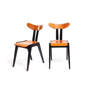Marian Sigmund Bielskie Zakłady Przemysłu Drzewnego à Jasienica, Paire de chaises, type A587
