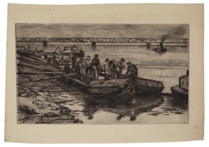 Maria ŁUSZCZKIEWICZ-JASTRZĘBSKA (ur. 1929), Barki na Wiśle