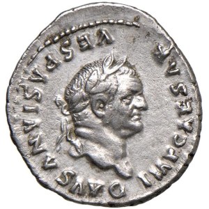 Roman coins Empire - Vespasian (69-79) Denarius - Laureate Head to r. - reverse: ...