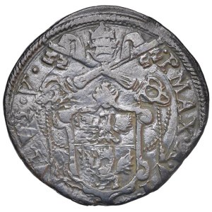 Papal coins - Paul V (1605-1621) Half baiocco A. VI - Munt. 140 CU (g 8,27...