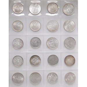 Vatican - Vatican - Lot of 24 coins in AG, as shown in the photo. To b...
