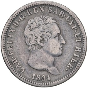 Monety Savoy - Charles Felix (1821-1831) 2 Lire 1831 G - Nomisma 585 AG...