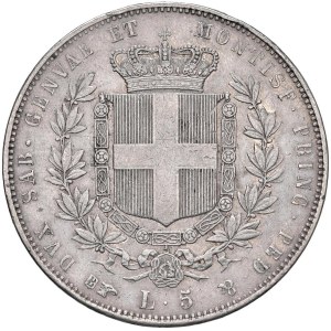 Monnaies de Savoie - Victor Emmanuel II (1849-1861) 5 Lire 1850 T - Nomisma 772...
