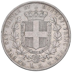 Monety Savoy - Victor Emmanuel II (1849-1861) 5 Lire 1859 G - Nomisma 788...