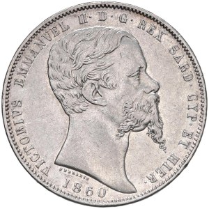 Monnaies de Savoie - Victor Emmanuel II (1849-1861) 5 Lire 1860 T - Nomisma 790...