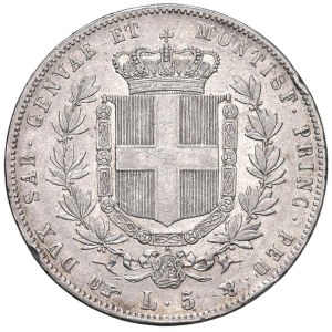 Monnaies de Savoie - Victor Emmanuel II (1849-1861) 5 Lire 1860 T - Nomisma 790...