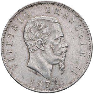 Savoyische Münzen - Viktor Emanuel II (1861-1878) 5 Lire 1872 M - Nomisma 891...