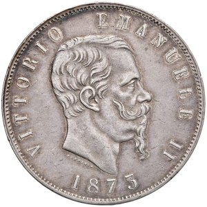 Monnaies de Savoie - Victor Emmanuel II (1861-1878) 5 Lire 1873 M - Nomisma 894...