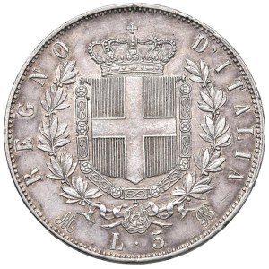 Monnaies de Savoie - Victor Emmanuel II (1861-1878) 5 Lire 1873 M - Nomisma 894...