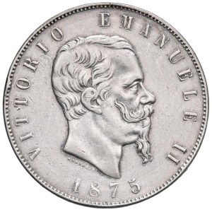 Savoy coins - Vittorio Emanuele II (1861-1878) 5 Lire 1875 rare - Nomisma ...