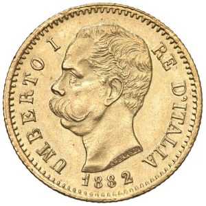 Savoyen Münzen - Umberto I (1878-1900) 20 Lire 1882 - Nomisma 981 AU Vorderseite:...