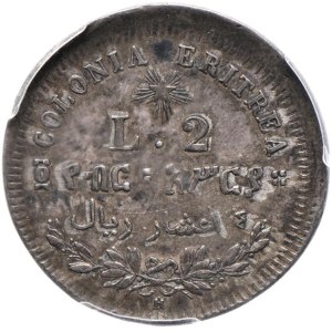 Monnaies de Savoie - Umberto I (1878-1900) Erythrée - 2 Lires 1896 - Nomisma 1040 A...