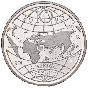 Italian Republic - ITALIAN REPUBLIC (1946-) 10 Euro 2011 Vespucci - AG In origi...