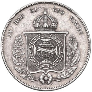 Foreign coins - BRAZIL Peter II (1831-1889) 2,000 Reis 1854 - KM 466 AG (g 2...