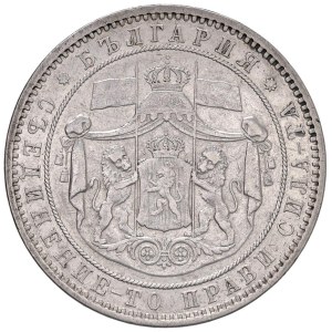 Foreign coins - BULGARIA Alexander I (1879-1886) 5 Lever 1885 - KM 7 AG (g 24...