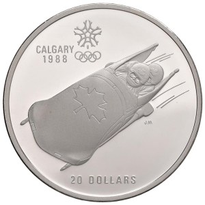 Foreign coins - CANADA Elizabeth II (1952-2022) 20 Dollars 1988 Calgary - AG...