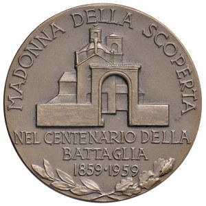 Cities medals - BRESCIA-LONATO del GARDA. Medal 1959 For the 100 Years of the...
