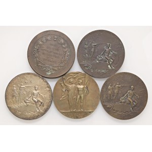 Foreign medals - FRANCE-REPUBLIC. Lot of 5 Shooting Medals of the ...