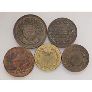Foreign medals - FRANCE-REPUBLIC. Lot of 5 20th Century Award Medals...