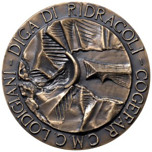Various medals - COGEFAR C.M.C. LODIGIANI. Medal 1982 Ridracoli Dam, C...