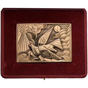 Various medals - COLOMBA IN FLIGHT. Plaque 2002 Artistic Representation in c...