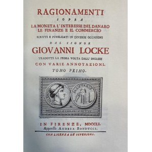 Numismatic books - G. Locke, Reasonings above coinage the interest of danar...