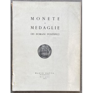 Numismatic books - Ratto, Monete e medaglie dei romani pontefici, 25, 26 e 27 o...