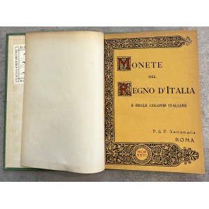 Numismatic books - Santamaria, Coins of the Kingdom of Italy and the Italian colonies...