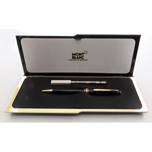Collectible Pens - MONTBLANC - Ballpoint Pen - Black resin body with finished...