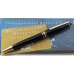 Collectible Pens - MONTBLANC - Ballpoint Pen - Black resin body with finished...