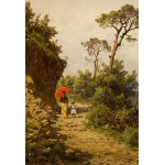 Aleksander Swieszewski (1839 Warsaw - 1895 Munich), A Walk in the Mountains