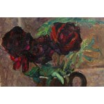 Józef Czapski (1896 Prague - 1993 Maisons Laffitte), Roses in a clay jug