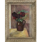 Józef Czapski (1896 Prague - 1993 Maisons Laffitte), Roses in a clay jug