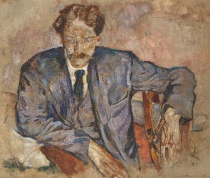 Maria Melania Mutermilch \ Mela Muter (1876 Warszawa - 1967 Paryż), Portret pisarza Henri'ego Barbusse, 1923 (?)