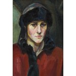 Helena Kwiatkowska (1886 - 1956 ), Ritratto della signorina J. (Portrait de Mlle J.), prima/ o 1923