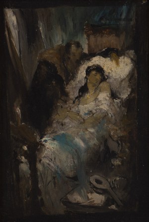 Franciszek Żmurko (1859 Lwów - 1910 Warszawa), Zygmunt August i Barbara Radziwiłłówna, po 1880