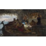 Henryk Siemiradzki (1843 Belgorod near Kharkiv - 1902 Strzalkow), "Orgia during the reign of Tiberius on the island of Capri," pre/ or 1881