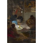 Henryk Siemiradzki (1843 Biełgorod k. Charkowa - 1902 Strzałków), Orgia za czasów Tyberiusza na wyspie Capri, przed/lub 1881
