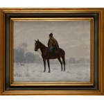 Włodzimierz Łoś (1849 Sławuta - 1888 München), Pause auf der Jagd, 1882