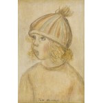 Tadeusz Makowski (1882 Oświęcim - 1932 Paryż), Dziewczynka w czapce z pomponem (