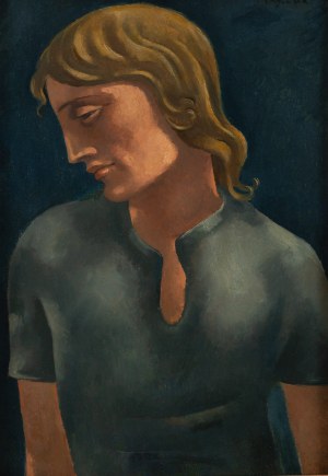 Eugeniusz Zak (1884 Mohylno, Białoruś - 1926 Paryż), Portret młodzieńca, około 1919