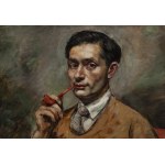 Roman Kramsztyk (1885 Warsaw - 1942 Warsaw), "Portrait of Marcel Sauvage," ca. 1925